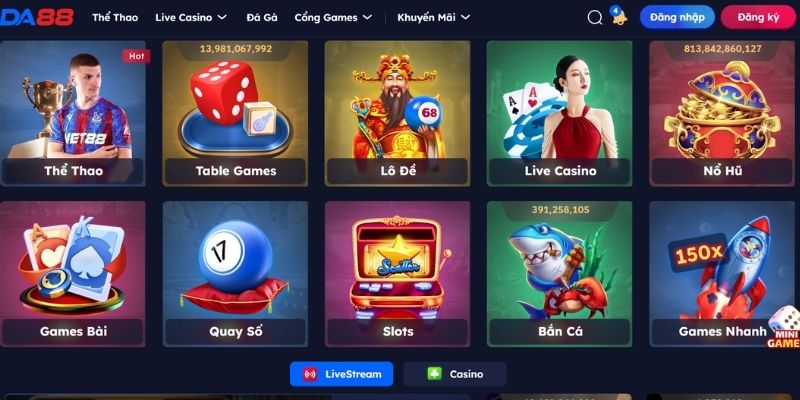 Trải nghiệm đa dạng sản phẩm cá cược khác nhau 